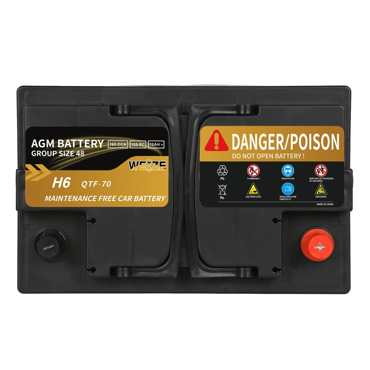 12v 80ah 850CCA Automotive Battery V685