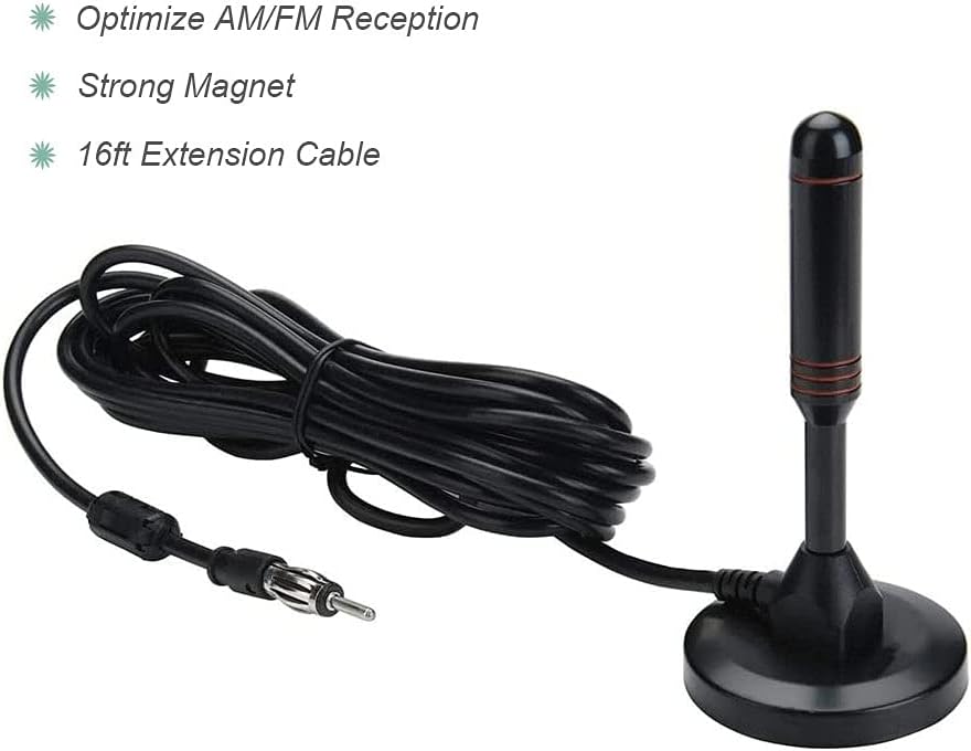 16ft Magnetic Am Fm Car Antenna with Magnetic Base S287