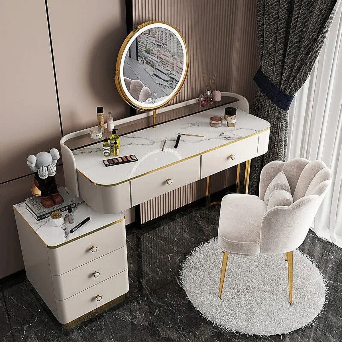 Multifunctional Storage Cabinet Dressing Table Dresser D963