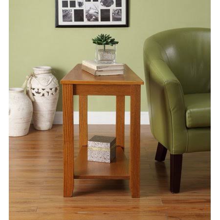 Oak Finish Wooden Side Table U99779