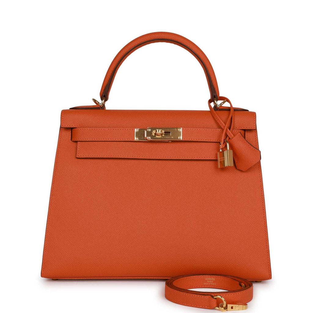 Orange Epsom Leather Bag Q232
