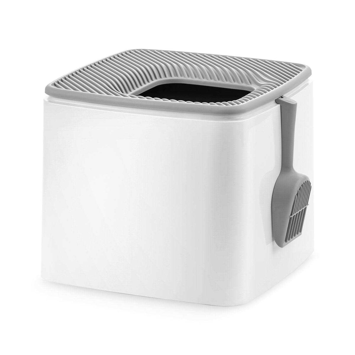 Square Top Entry Cat Litter Box with Scoop T575030
