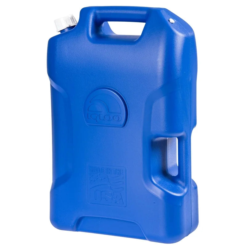 Blue 6-Gal Plastic Water Storage Container I2292