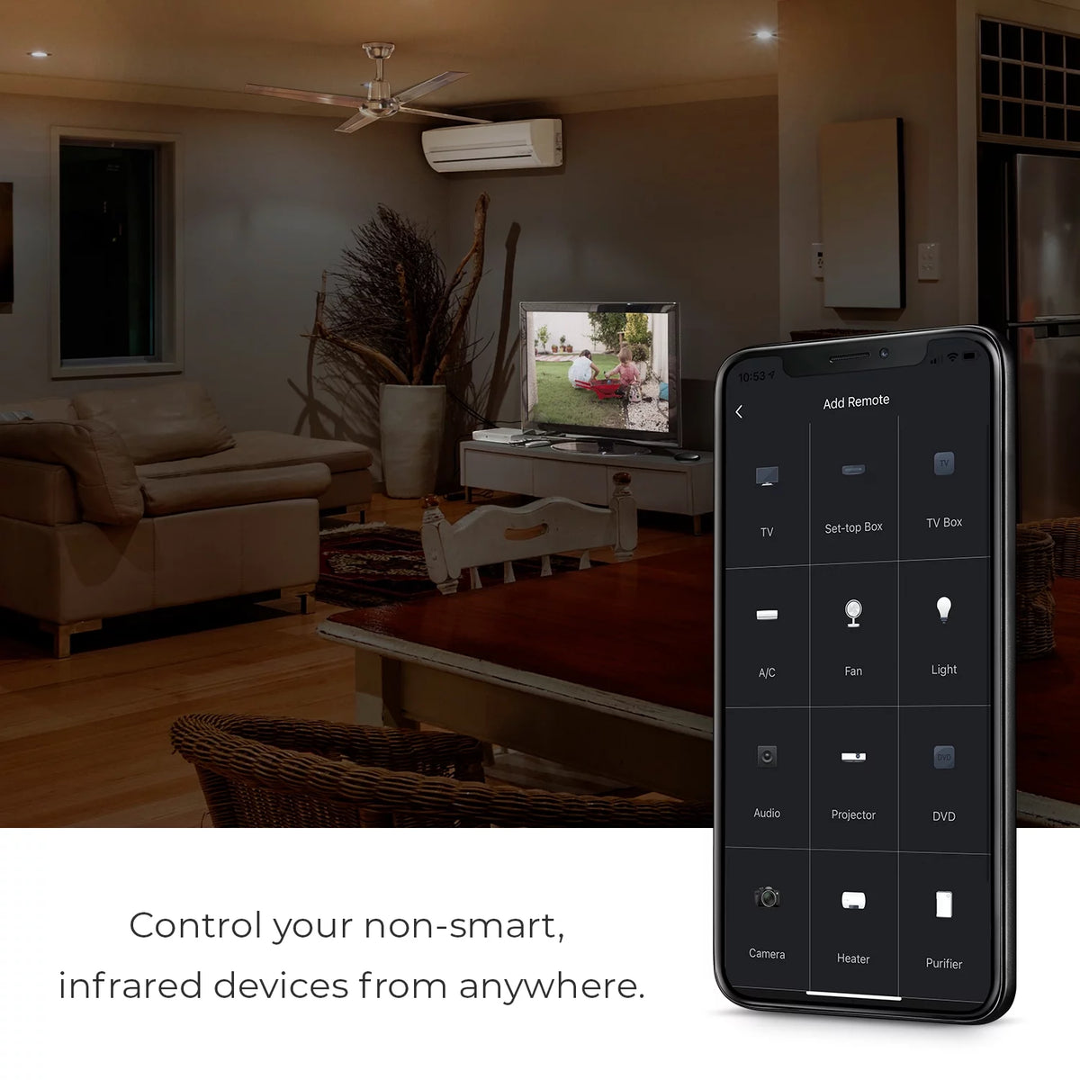 Black Wi-Fi Smart Universal Remote U49610