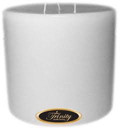 White Christmas Pillar Candle 6x6 X610677