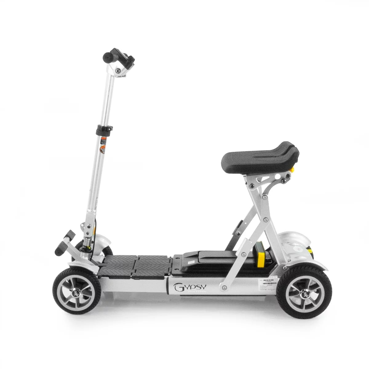 Silver 4 Wheels Collapsible Mobility Scooter T8904