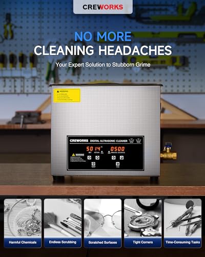 10L Digital Ultrasonic Cleaning Machine with Heater & Timer G468108