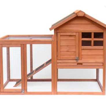 2-Story Wooden Rabbit Hutch F54011