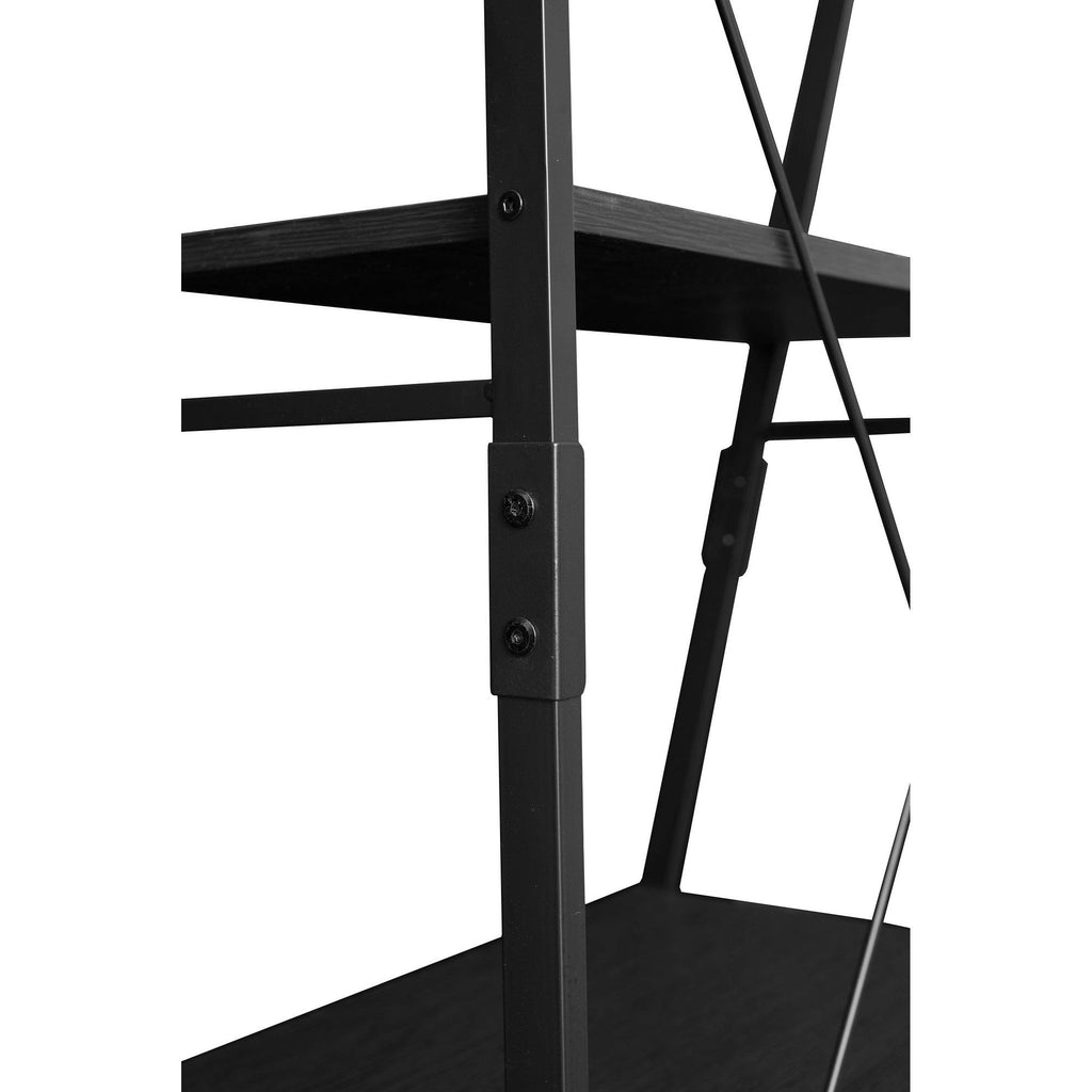 72x22 Ladder Bookcase Black E160