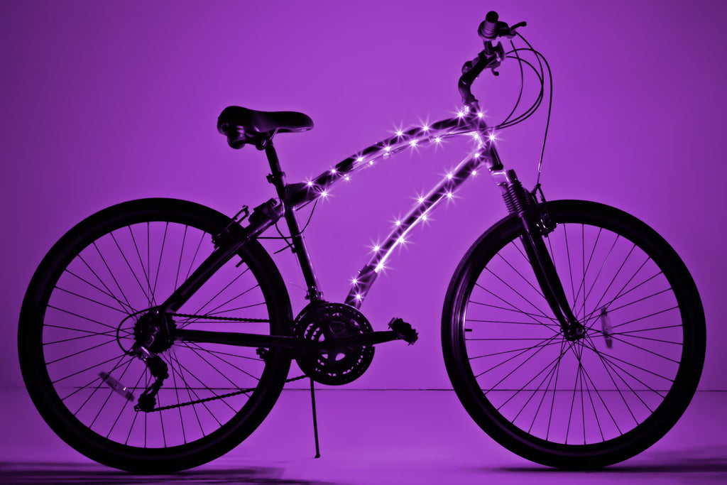 Purple LED Bicycle Frame Light S43723