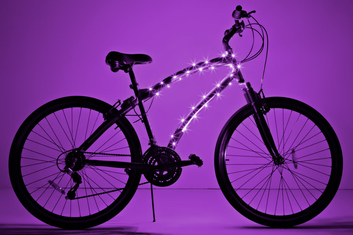 Purple LED Bicycle Frame Light S43723