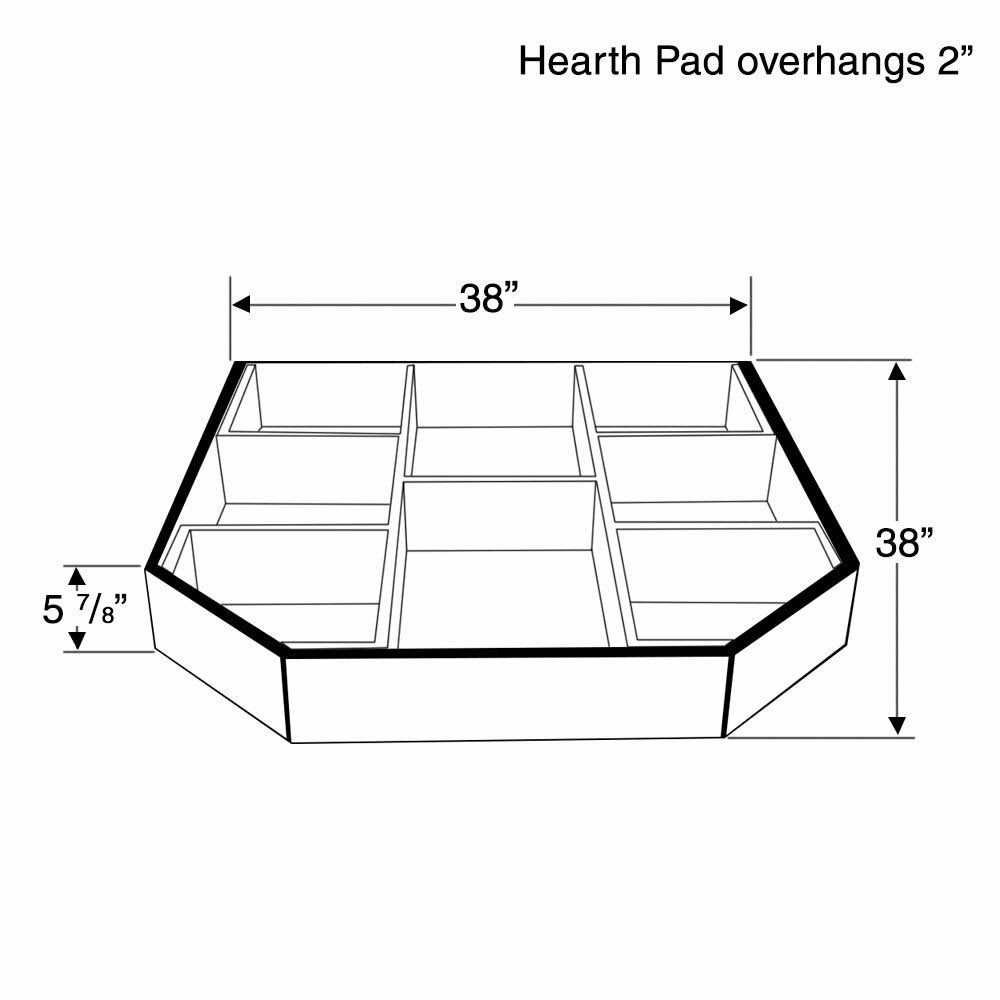 Black Hearth Pad Riser N7240