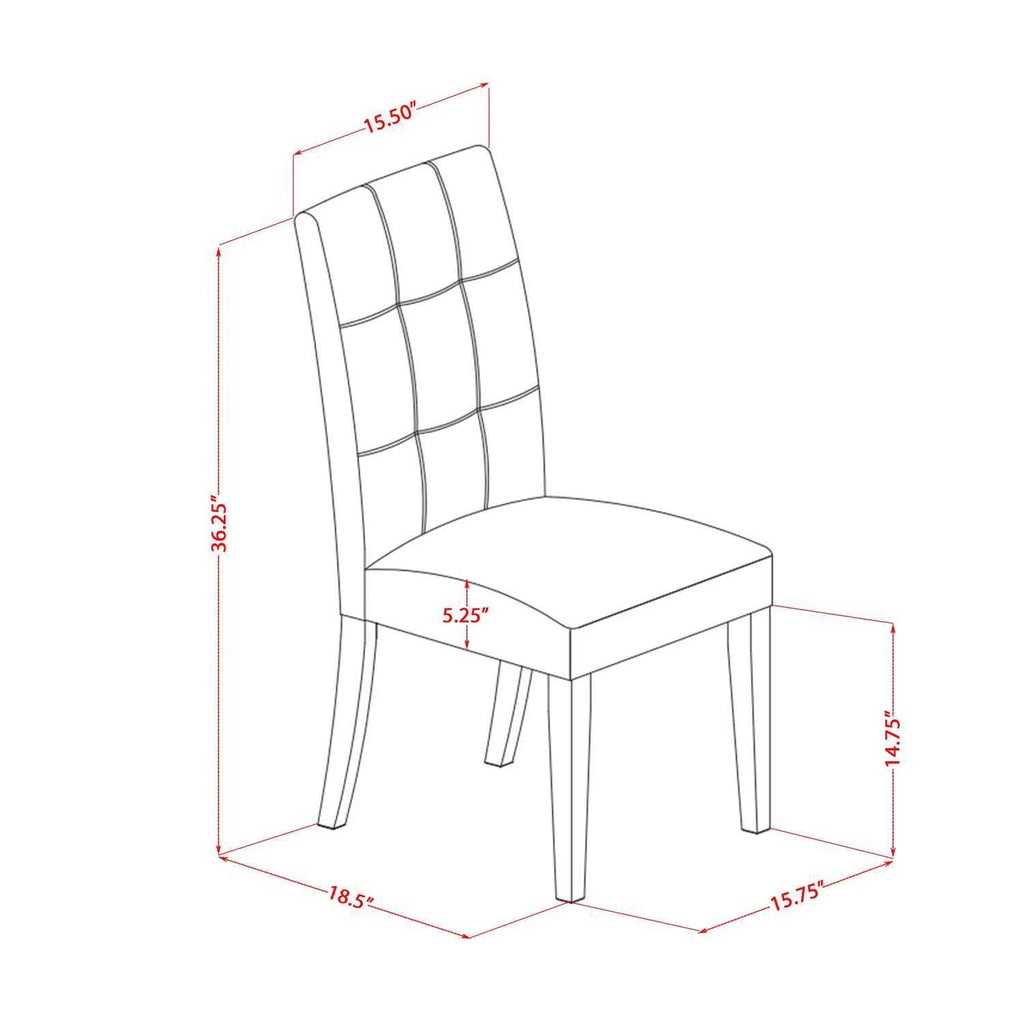 5 Piece Dining Table Set with Oval Table and 4 Chairs P553